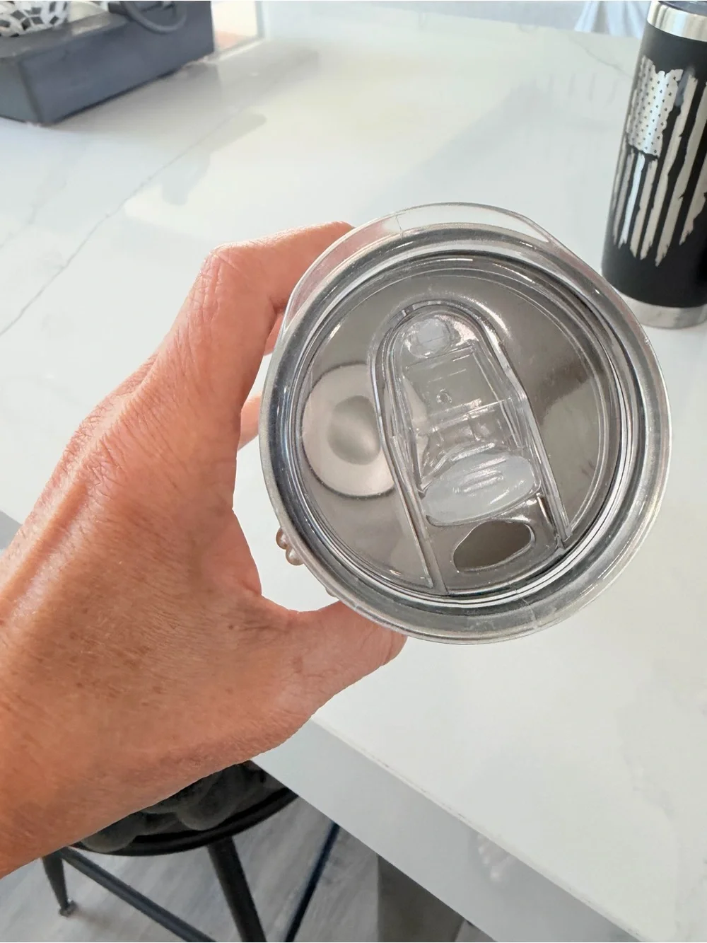 BEADED PEARL WHITE Decorative Tumbler -